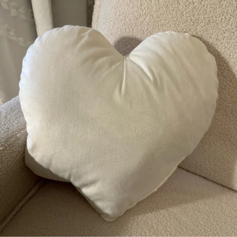 Ma Cherie Target Bullseye Playground Heart-Shaped Cherry Accent Pillow